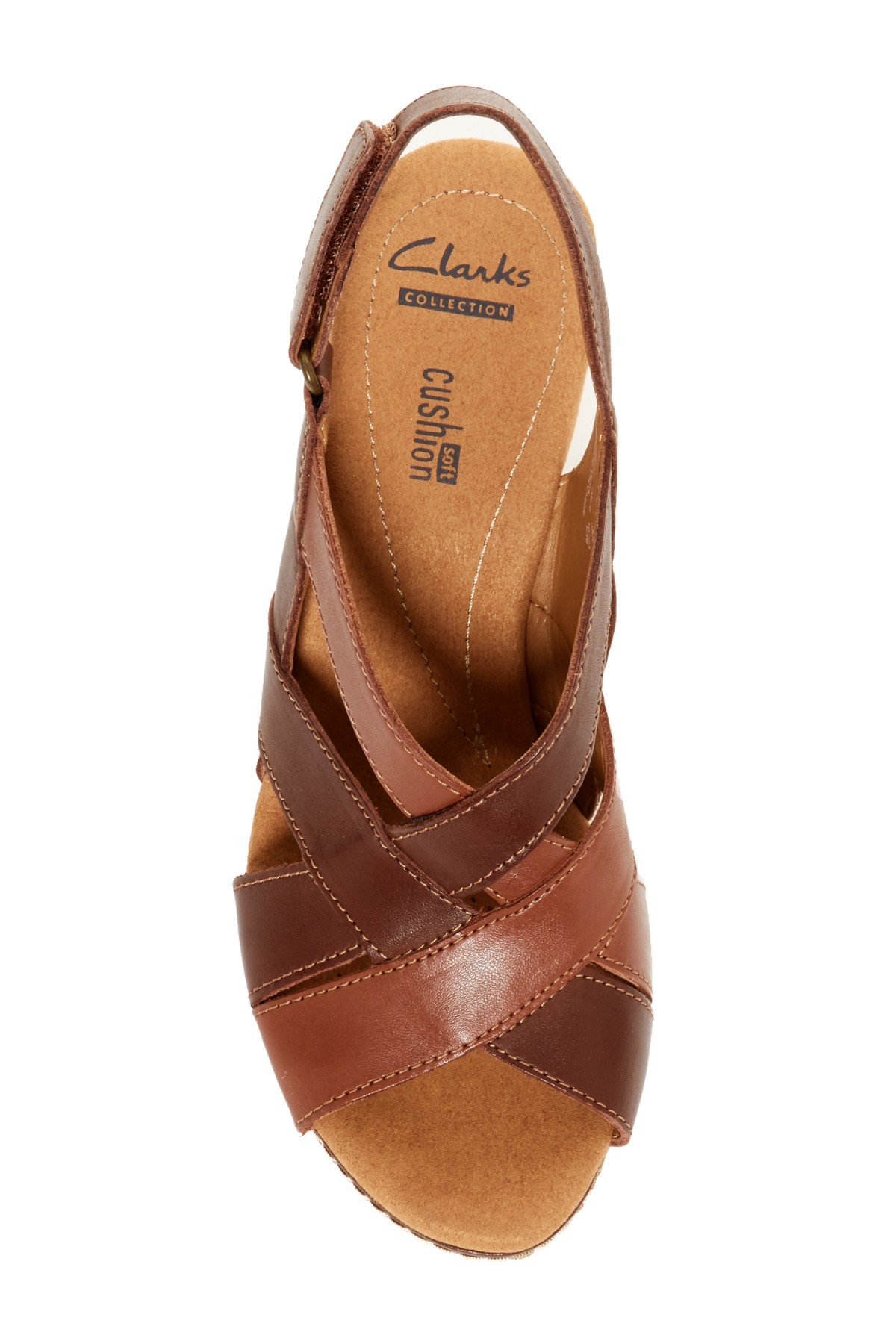 clarks wide wedges